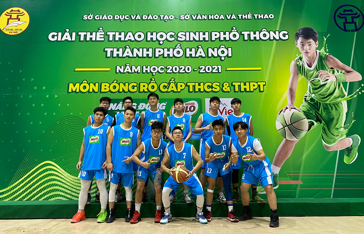 Nguyễn Siêu tiến vào giải bóng rổ học sinh Thành phố HN với chiến thắng