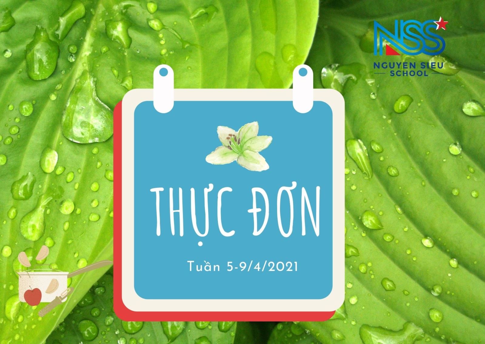 Thực đơn Tuần 5-9/4/2021