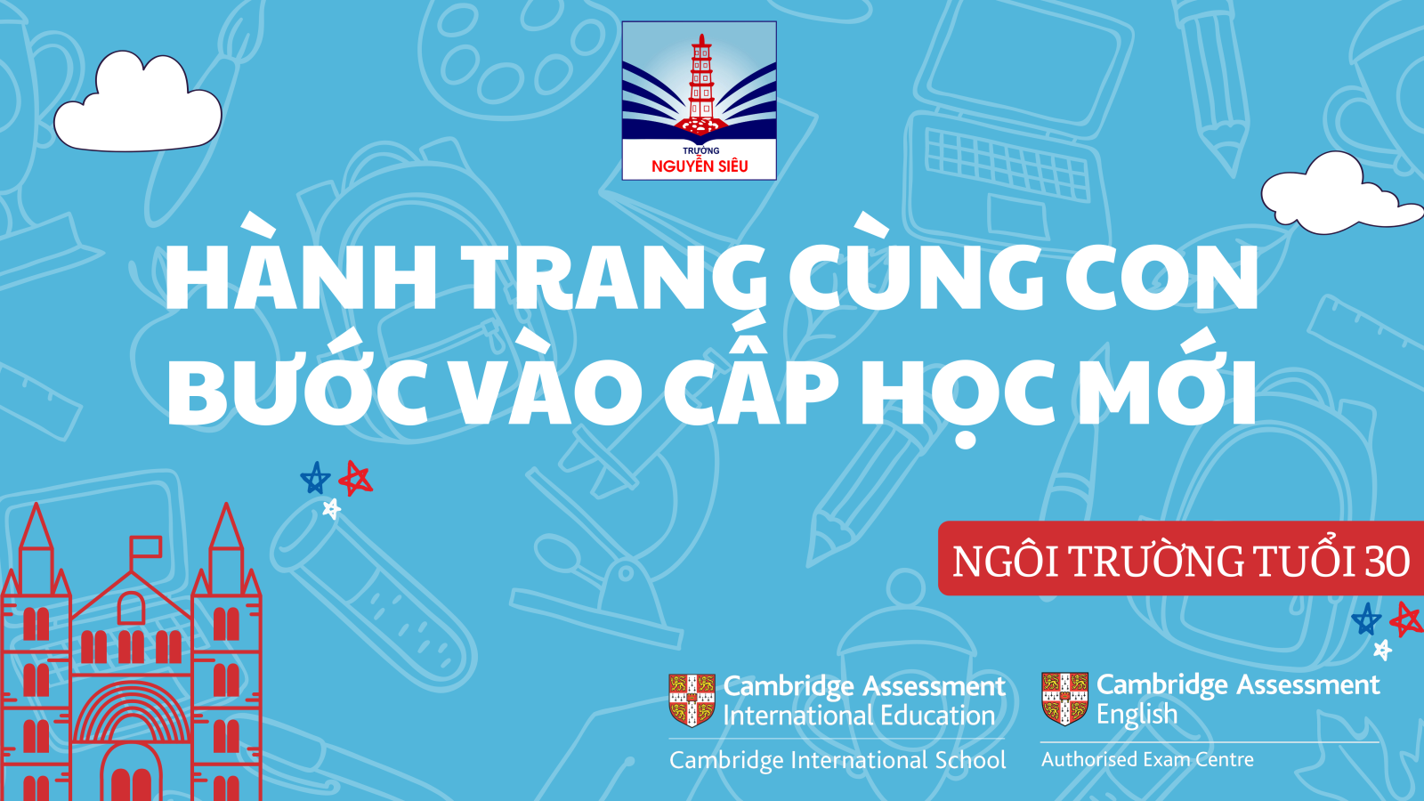 Hành trang cùng con bước vào cấp học mới