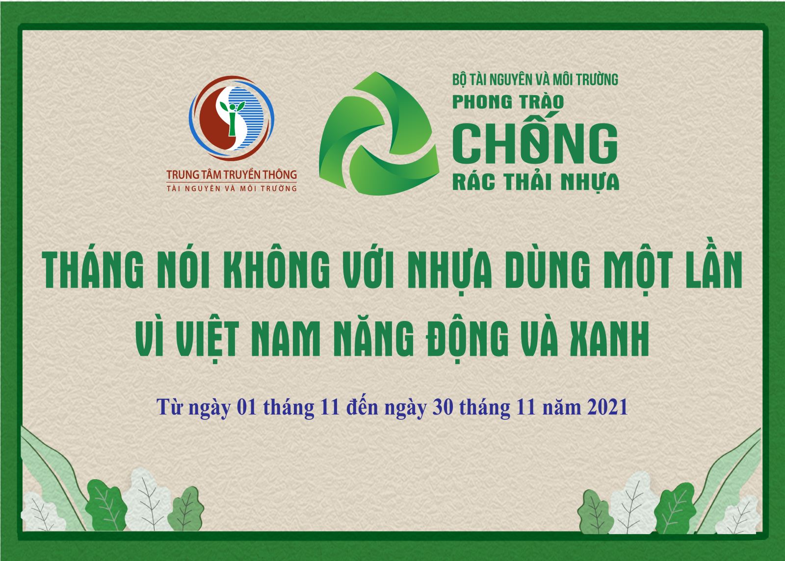 Hưởng ứng "Tháng hành động nói Không với nhựa dùng một lần"