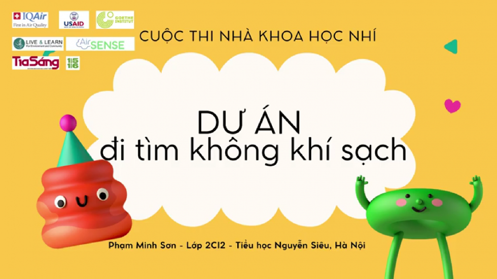 Học sinh lớp 2 "Đi tìm không khí sạch"