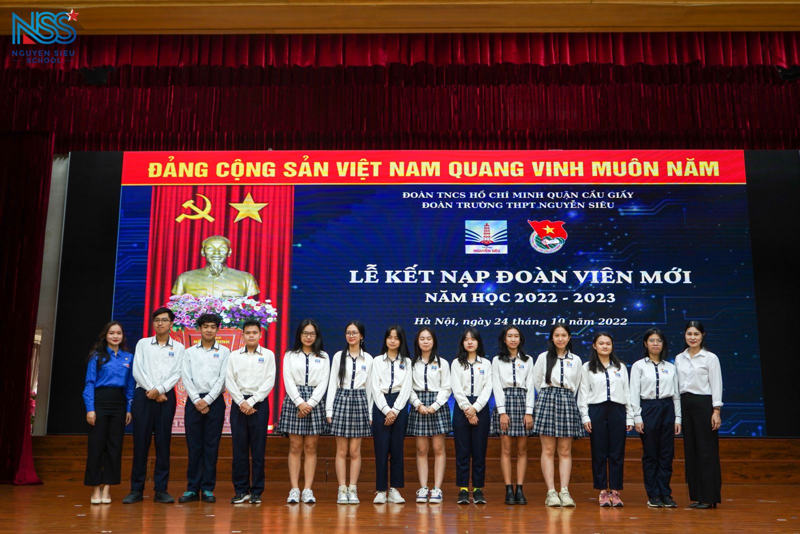 Lễ kết nạp Đoàn viên đợt I năm học 2022 - 2023