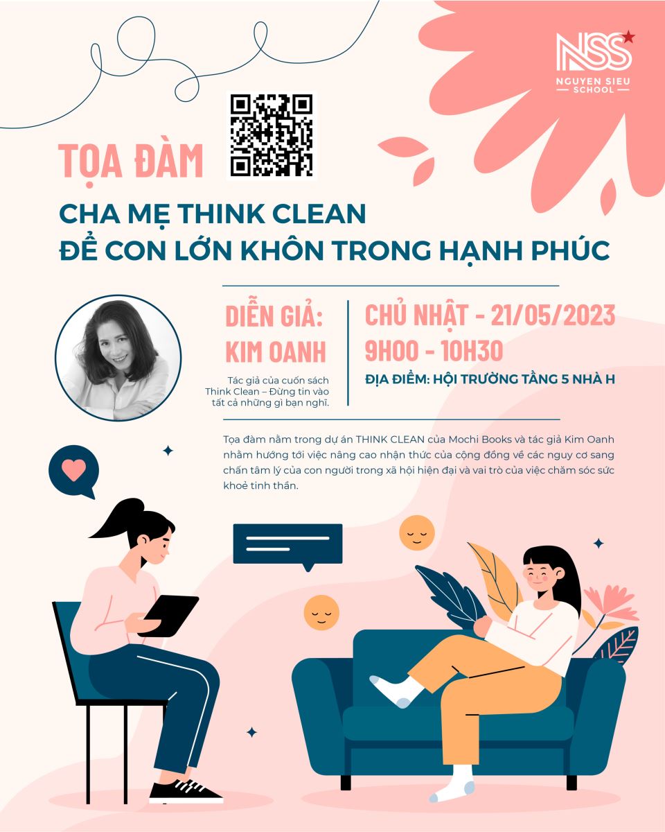 TOẠ ĐÀM: CHA MẸ "THINK CLEAN" ĐỂ CON LỚN KHÔN TRONG HẠNH PHÚC