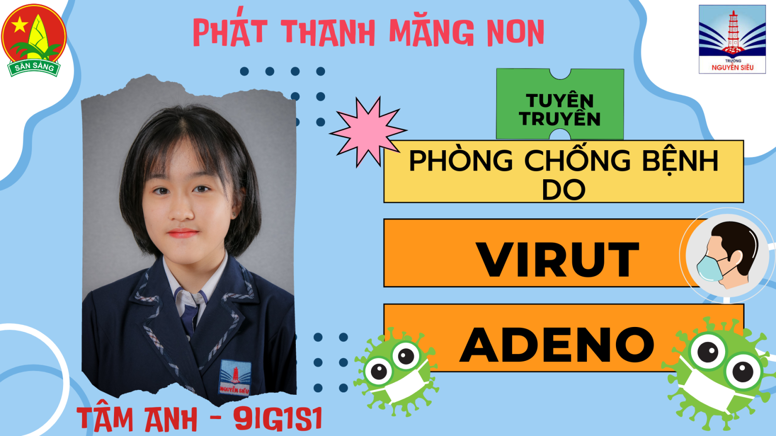 Phát thanh Măng non: Virus Adeno và cách phòng chống