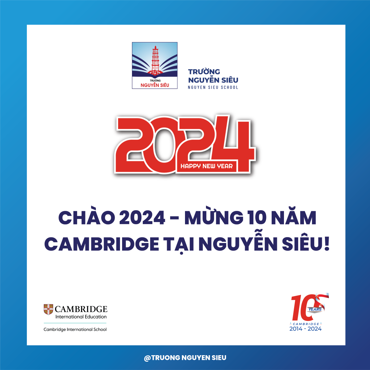 TỰ HÀO NGUYỄN SIÊU 2023, HÂN HOAN CHÀO 2024!