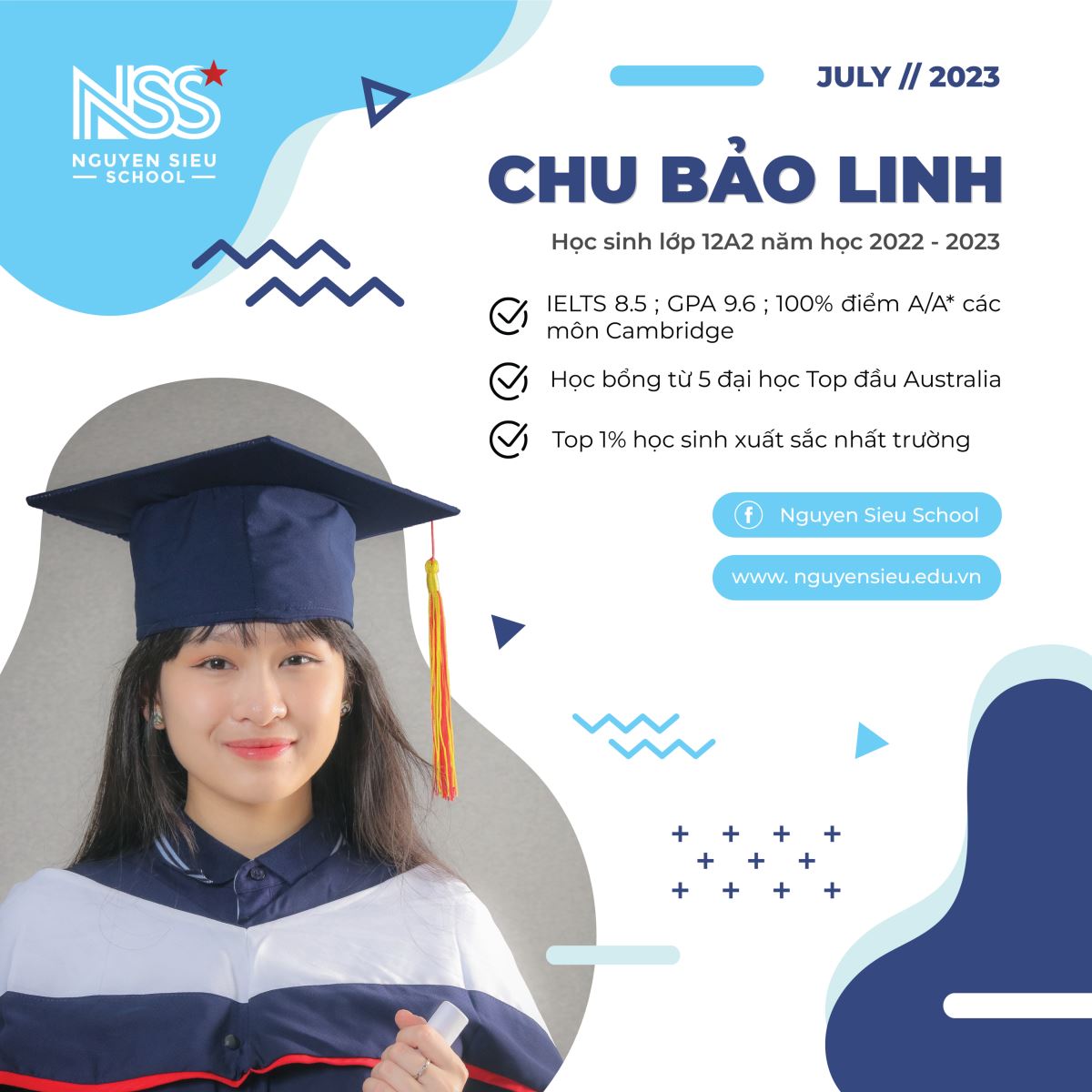 NSER 8.5 IELTS, NHẬN HỌC BỔNG TỪ 5 ĐẠI HỌC TỐT NHẤT NƯỚC ÚC