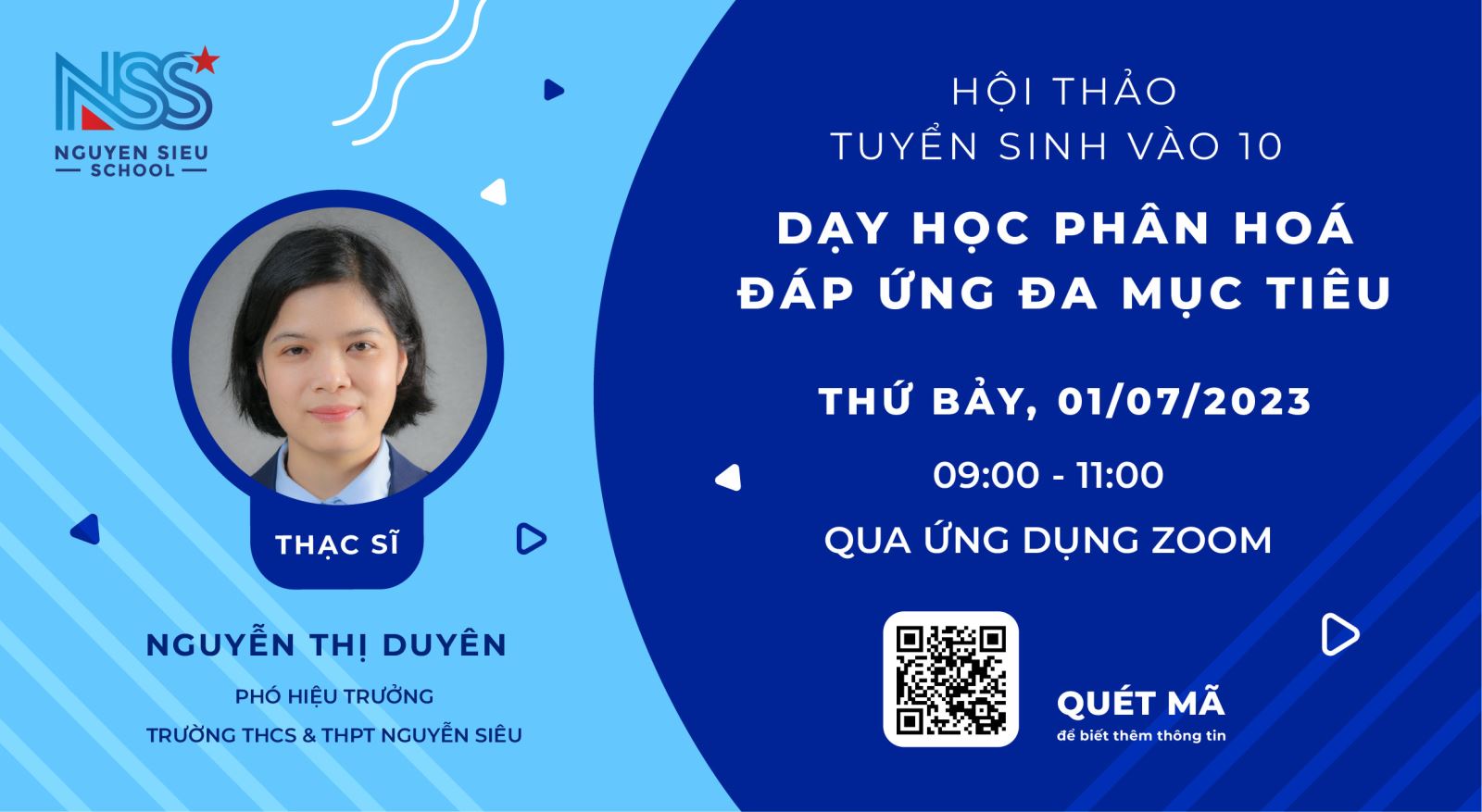 [WEBINAR] DẠY HỌC PHÂN HOÁ - ĐÁP ỨNG ĐA MỤC TIÊU: Th.S NGUYỄN THỊ DUYÊN