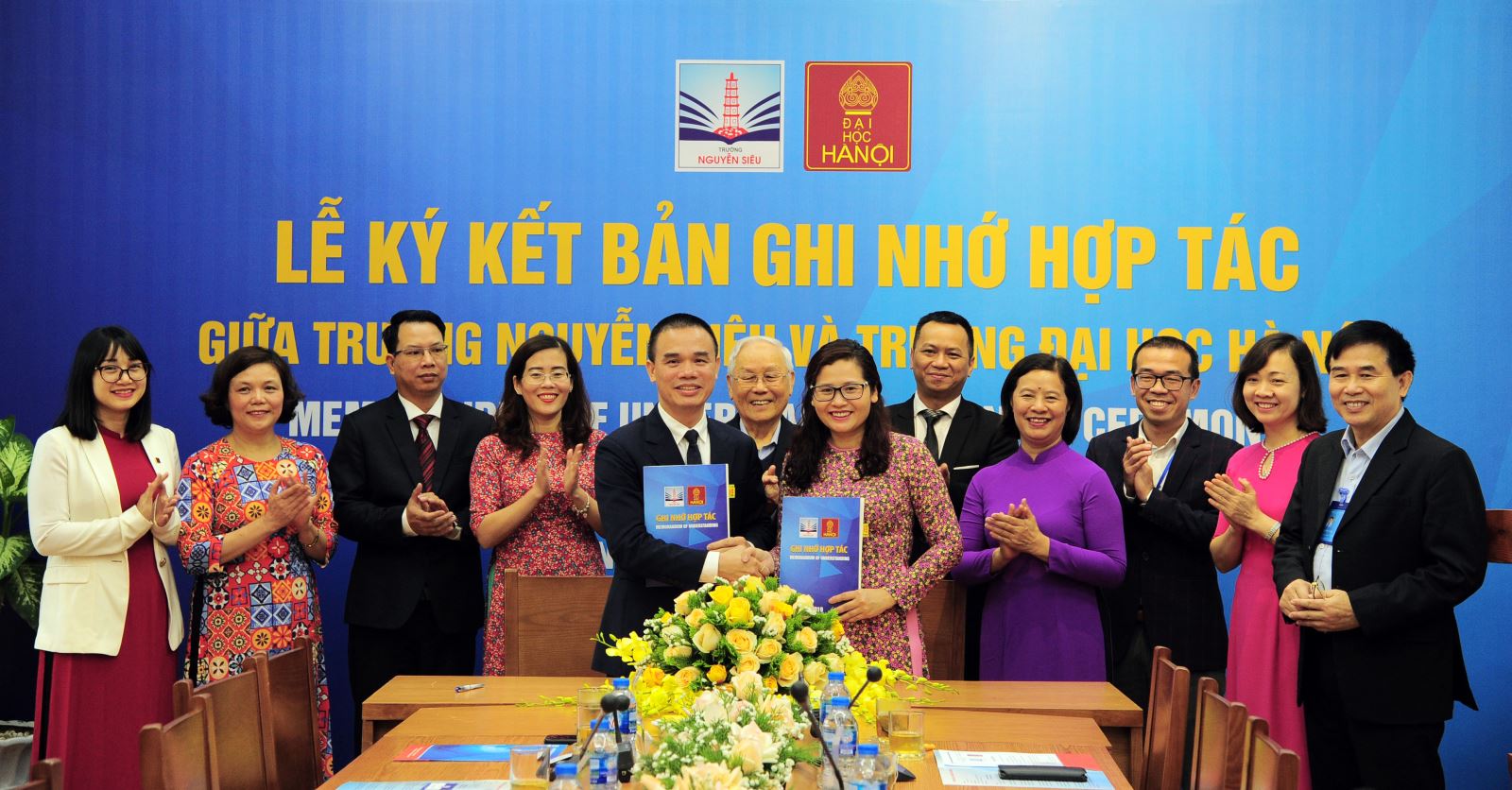Trường Nguyễn Siêu ký kết ghi nhớ hợp tác với Đại học Hà Nội