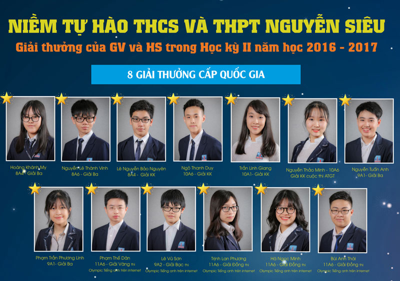 Những gương mặt xuất sắc THCS&THPT